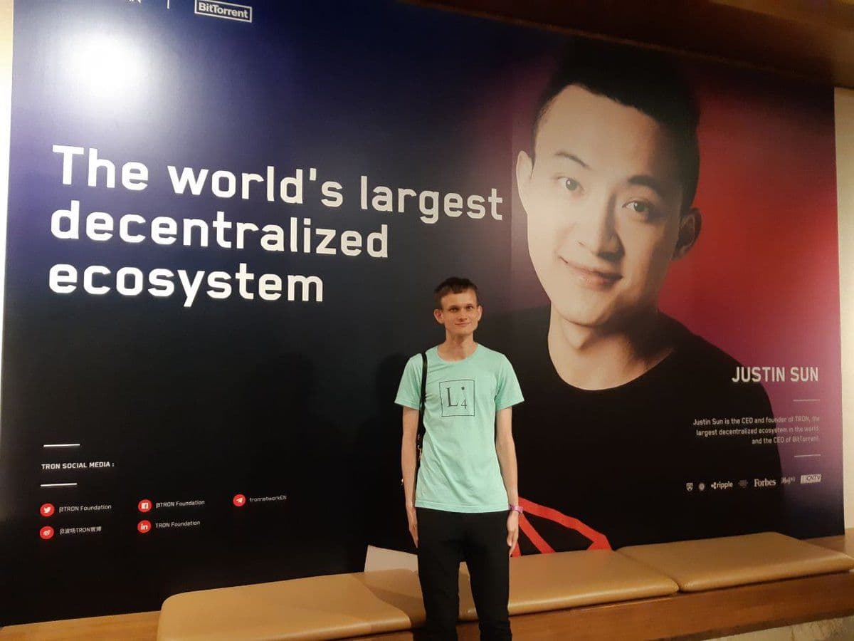 Vitalik Buterin wechselt zu Tron