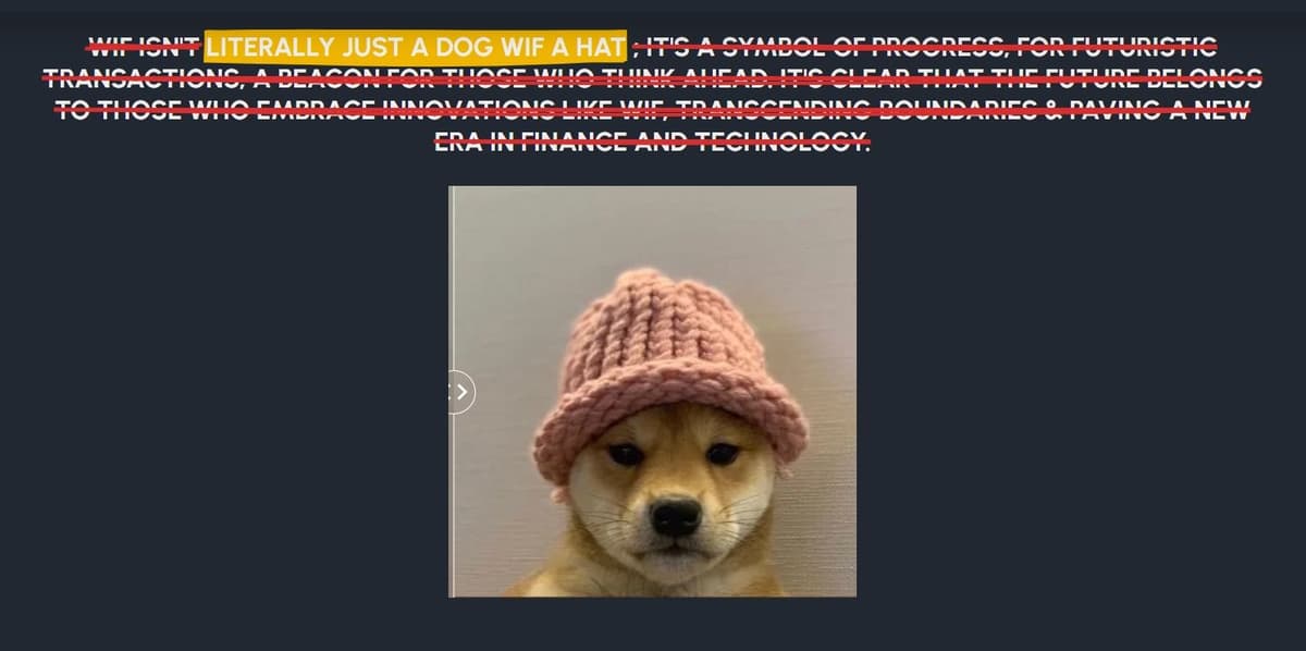 Dogwifhat (WIF): Check out this new Solana Memecoin!