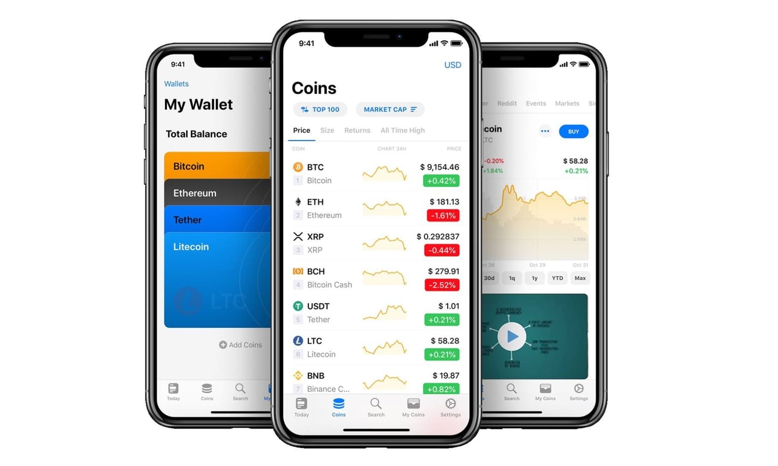 COINS: Eine App fur den gesamten Kryptobereich!