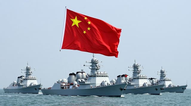 china warships