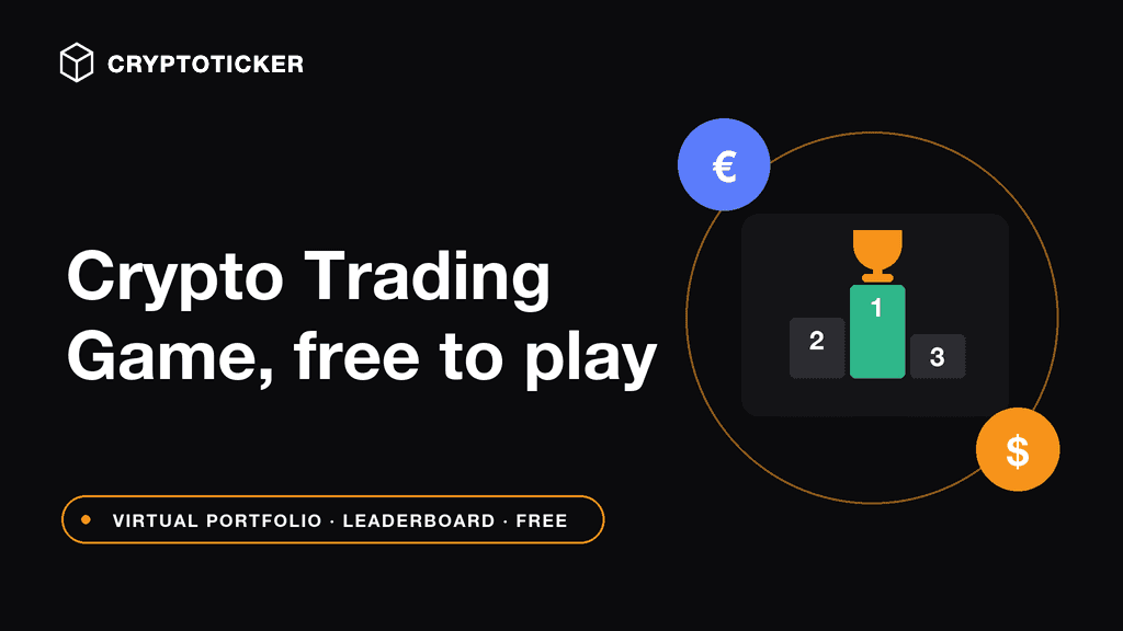 CryptoTicker trading game: try it free
