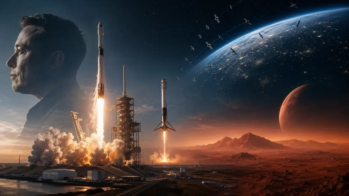 Featured image of Die Geschichte von SpaceX und Elon Musk