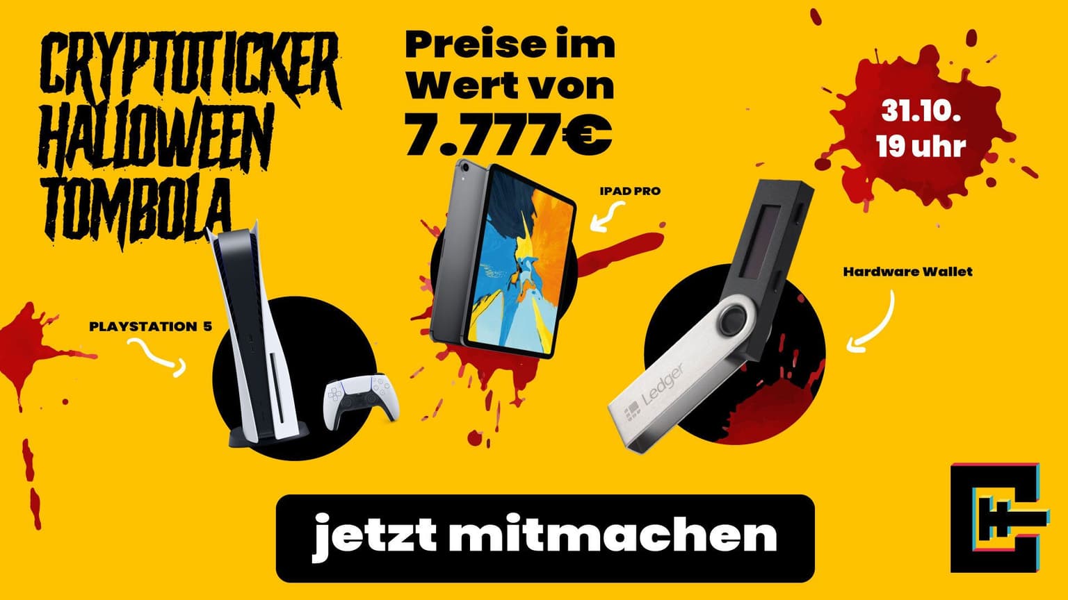Kryptowahrungen und Bitcoin dumpen? Wir pumpen! 7777 Euro Tombola
