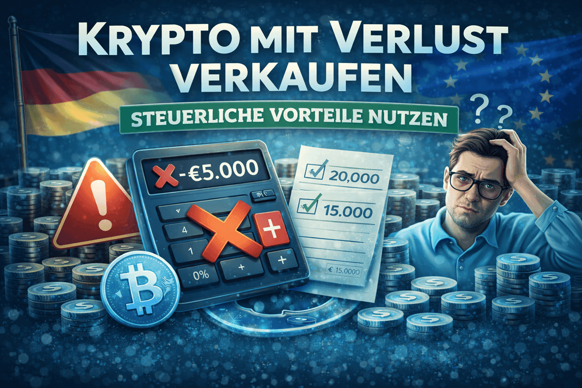 Featured image of Krypto mit Verlust verkaufen: Steuerliche Vorteile nutzen