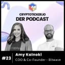 🇬🇧 Cryptoticker.io - Der Podcast #23 - Amy Kalnoki - COO & Co-Founder - Bitwave