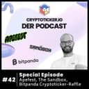 🇬🇧 Cryptoticker.io - Der Podcast #42 - Special Episode - Apefest, The Sandbox Creator Day, Bitpanda X Cryptoticker Bitcoin Raffle