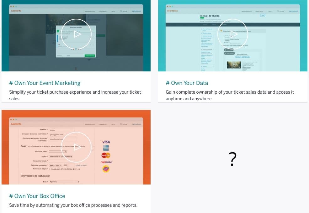 Eventbrite beansprucht Zugriffs- und Drehrechte fur alle Events