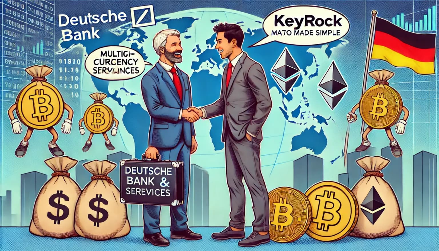 Deutsche Bank to Offer Foreign Exchange Services to Crypto Firm Keyrock