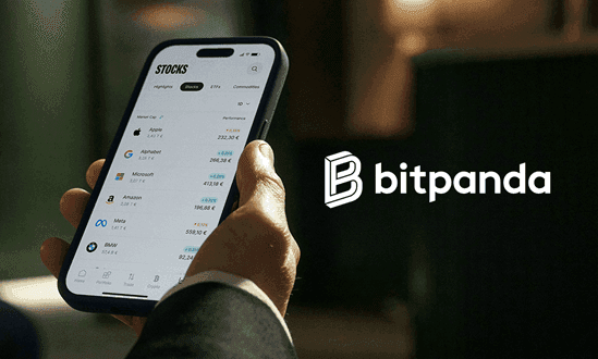 You can buy stocks using crypto! Check out our Bitpanda review and open an account today to get started