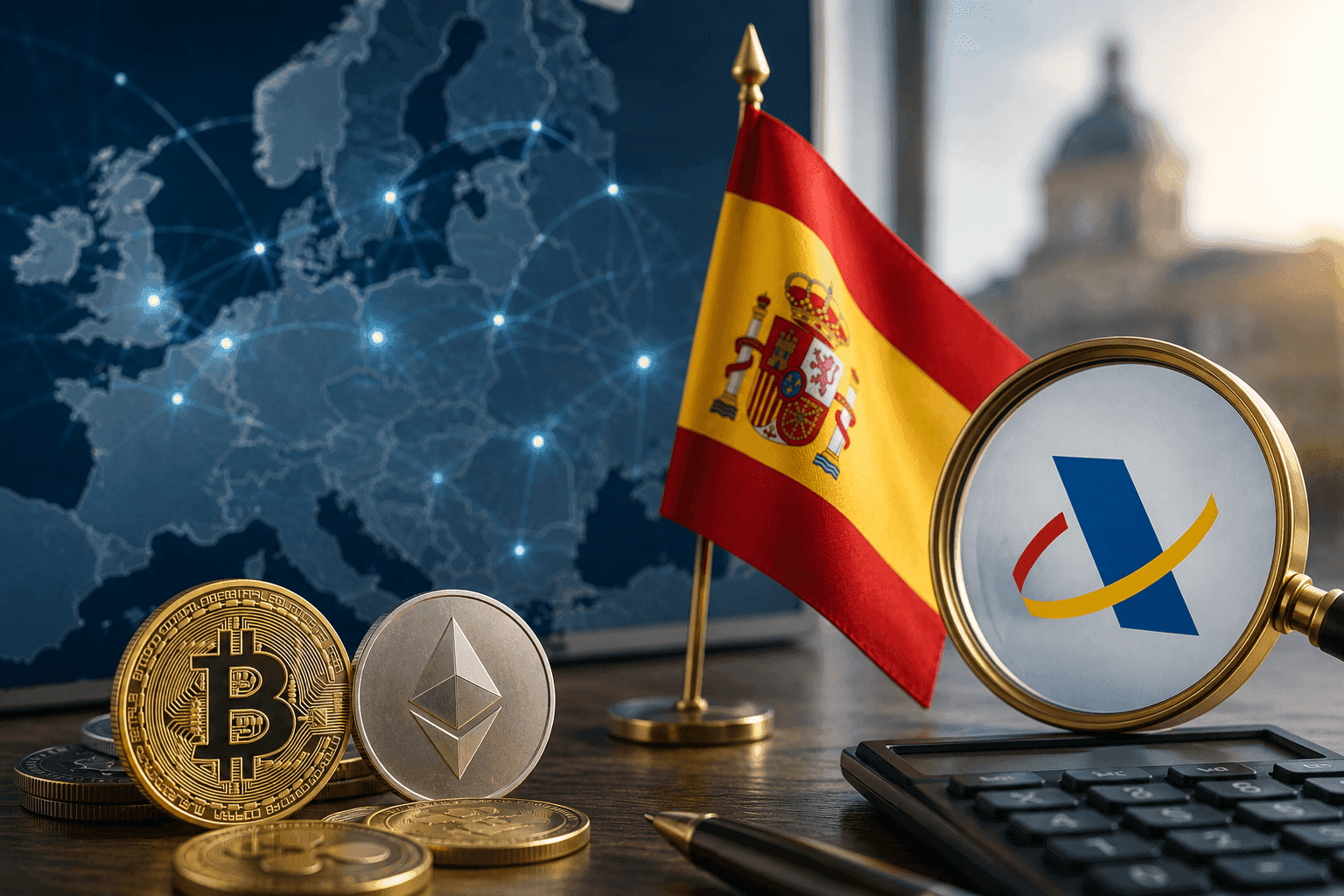Featured image of DAC8 y criptomonedas: cómo cambia la fiscalidad en España