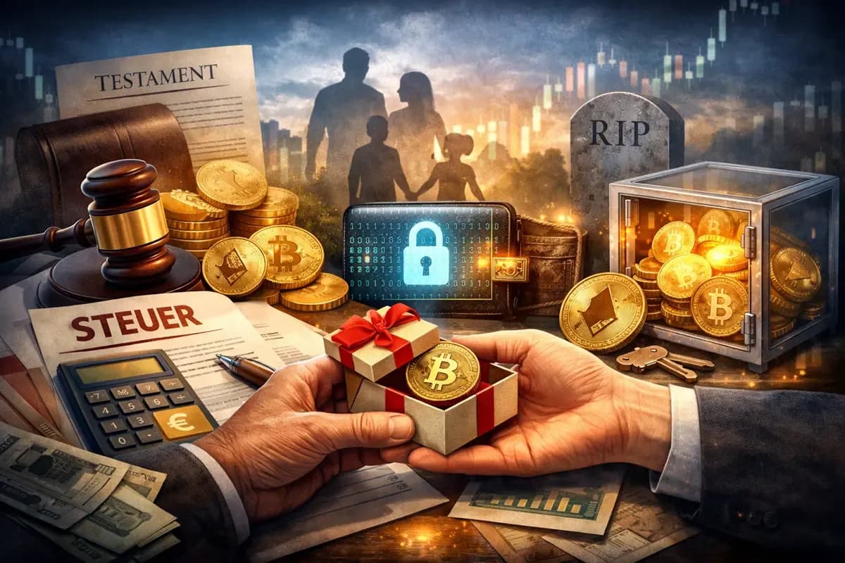 Featured image of Krypto-Schenkungen und Erbschaft: Diese Steuerregeln gelten wirklich