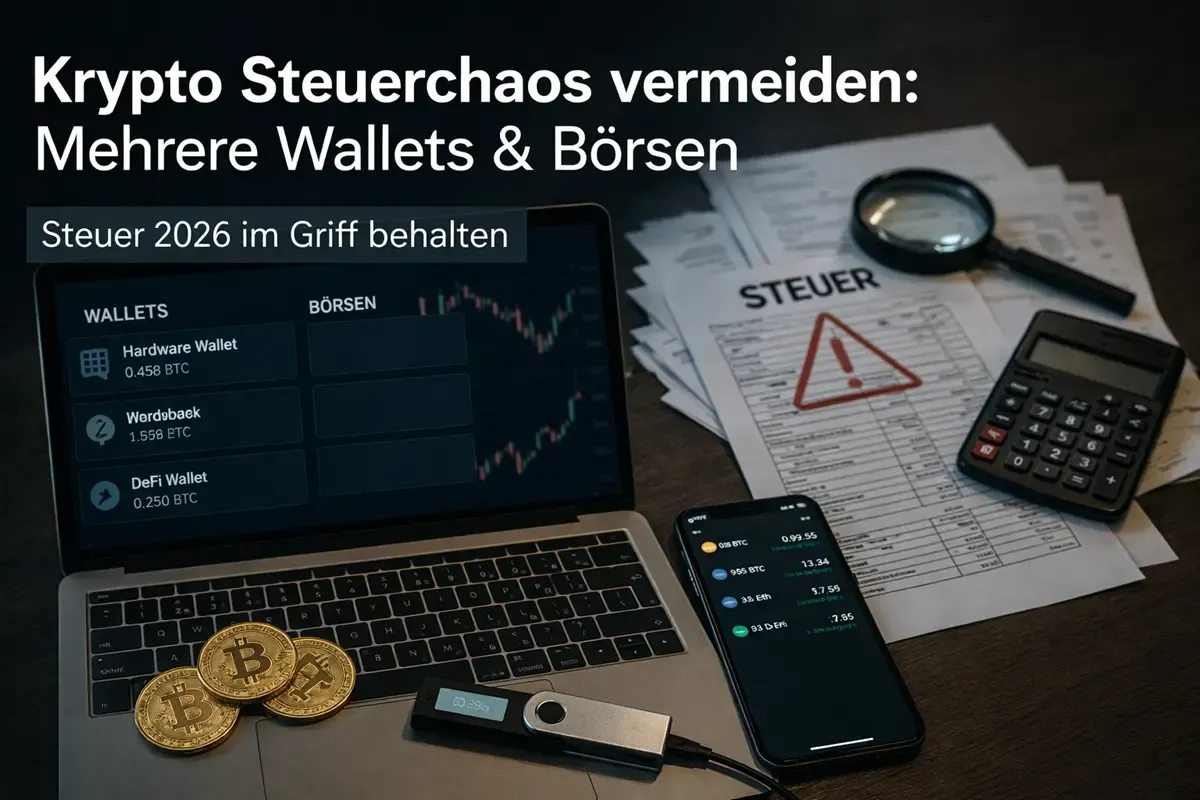 Featured image of Krypto Steuerchaos vermeiden: Mehrere Wallets erklärt