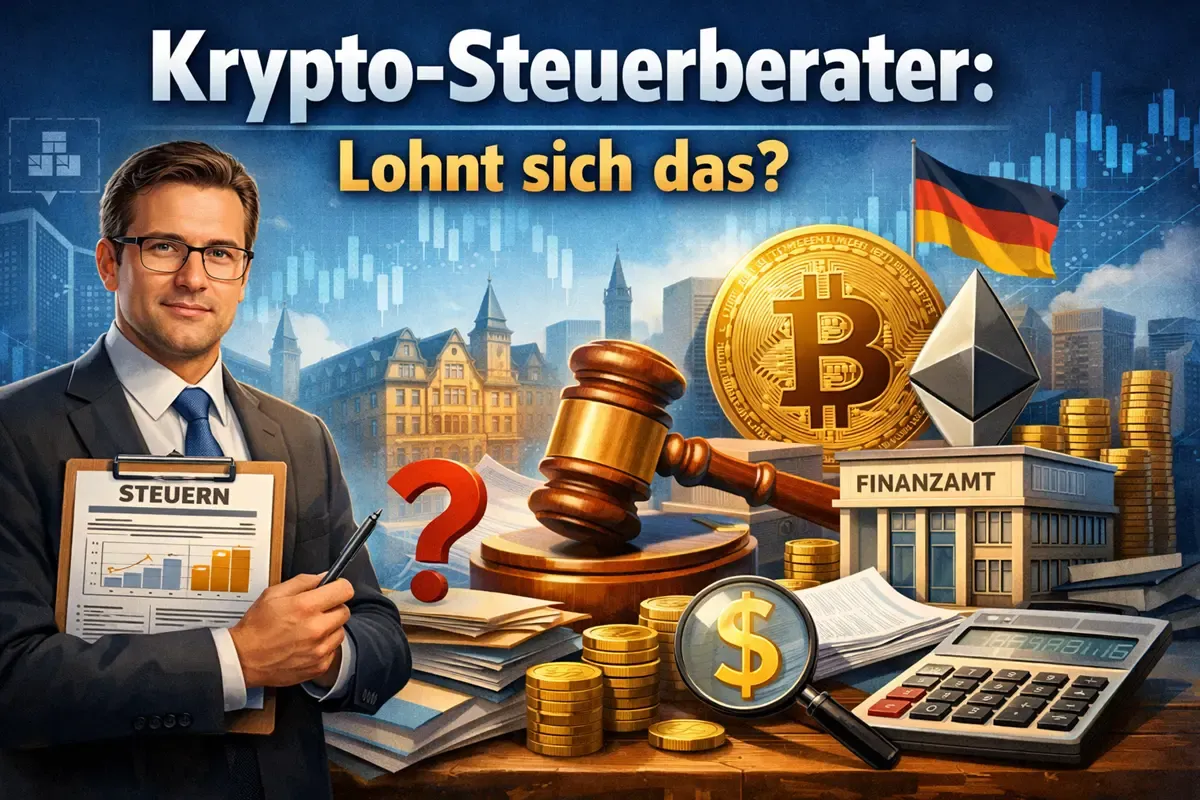 Featured image of Lohnt sich ein Krypto-Steuerberater? Wann sich professionelle Hilfe wirklich auszahlt