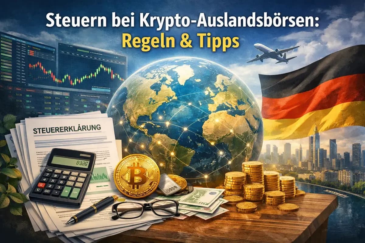 Featured image of Steuern bei Krypto-Auslandsbörsen: Regeln & Tipps