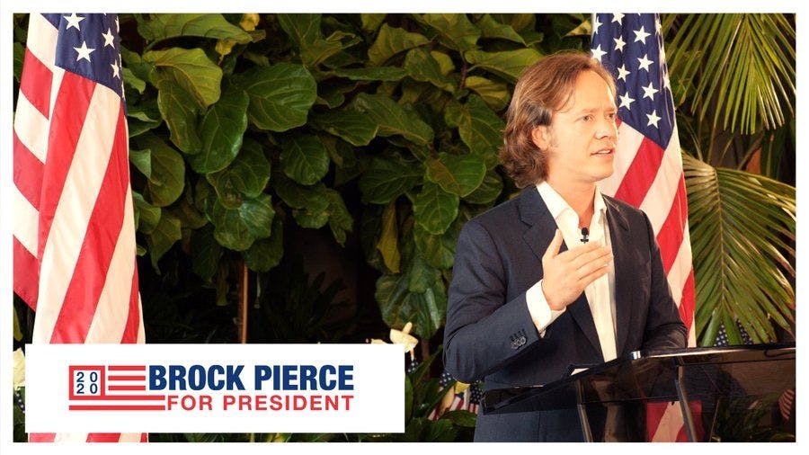 Kryptoveteran Brock Pierce stellt sich zur US-Prasidentenwahl