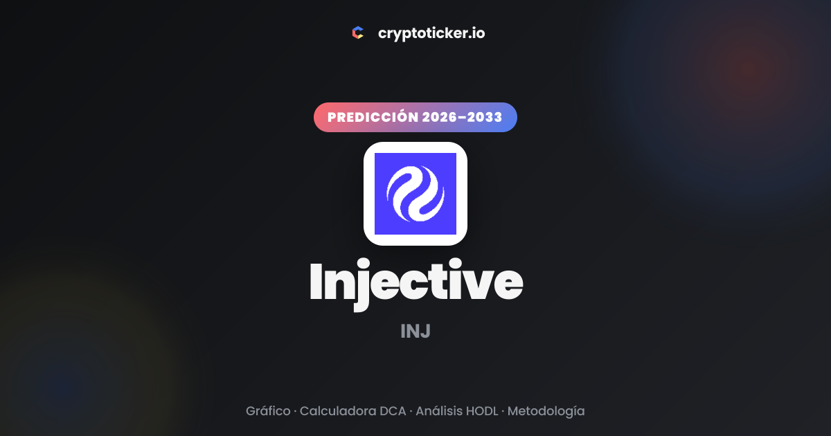 Predicción precio Injective octubre 2026: INJ y deflación