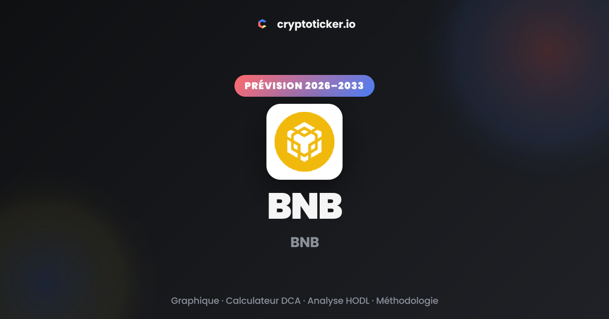 Prévision BNB octobre 2026 : objectifs BNB au crible | CryptoTicker.io